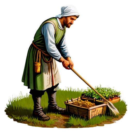 medieval farming - icon | sticker