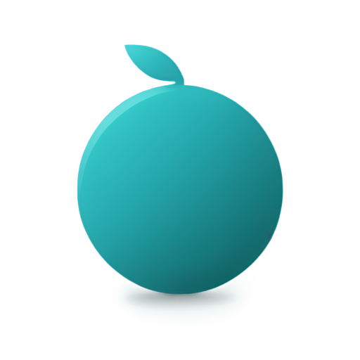 space background, very big dumpbell, very simple, turquoise - icon | sticker