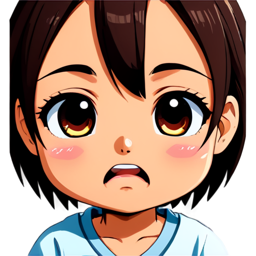 anime face crying - icon | sticker