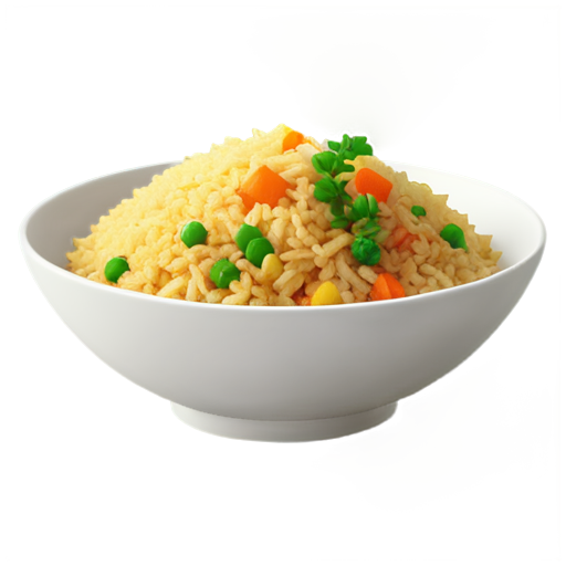 fried rice no bowl, simple - icon | sticker