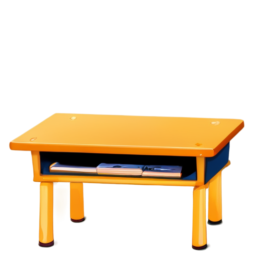 cute cartoon school desk with eyes and excited - icon | sticker