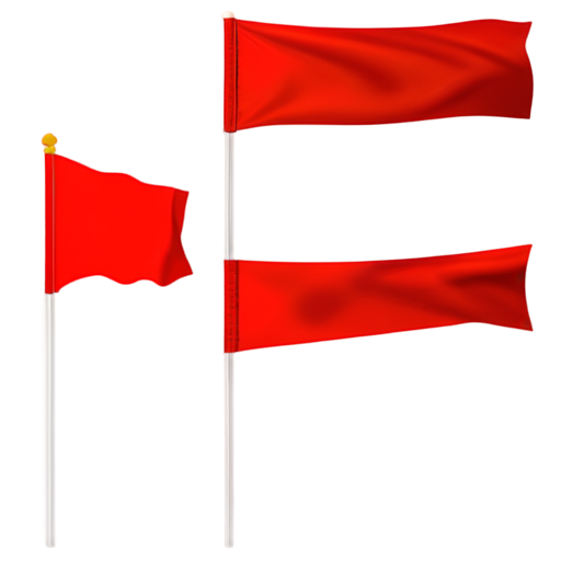 2d red flag - icon | sticker