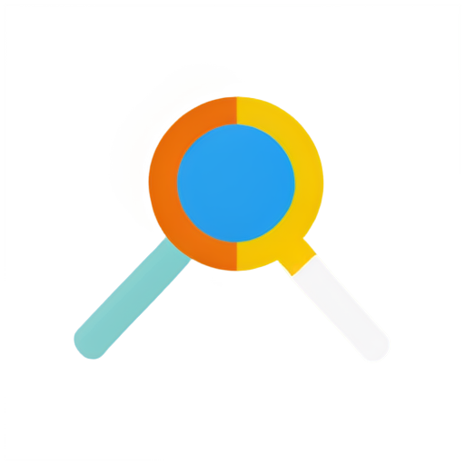 Colorful search icons - icon | sticker