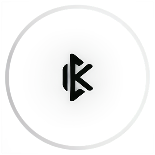 K in a circle - icon | sticker