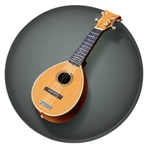 medieval lute icon - icon | sticker