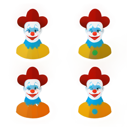 six drinkin alcohol clowns - icon | sticker