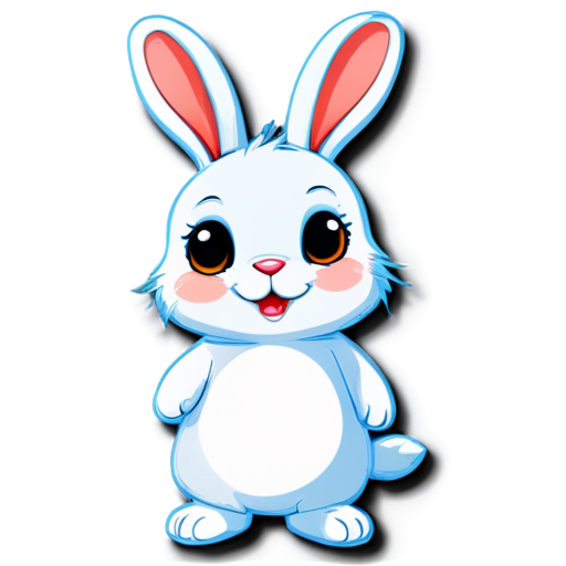 funny rabbit - icon | sticker