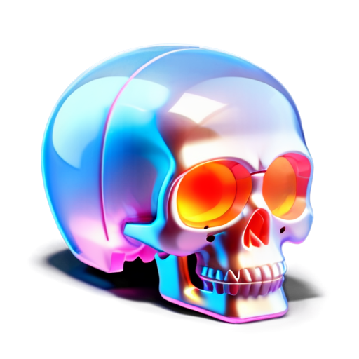 Mechanical Skull with topics of games PUBG CS World of Tanks. - icon | sticker