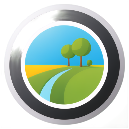 construction And build land sympol for map in game (inside circular frame-shape) - icon | sticker