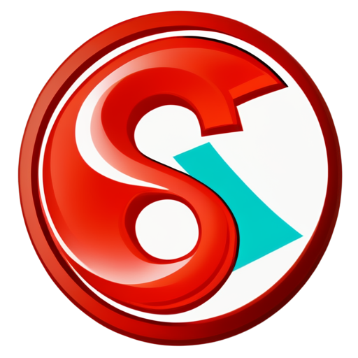 circle with letter s inside - icon | sticker