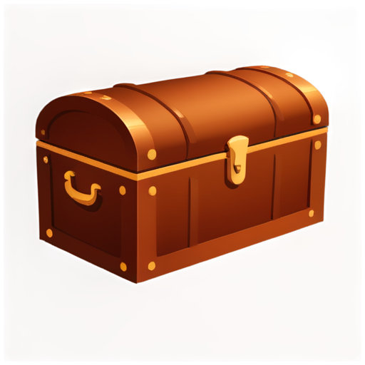 a treasure chest with faceless cards in it - icon | sticker