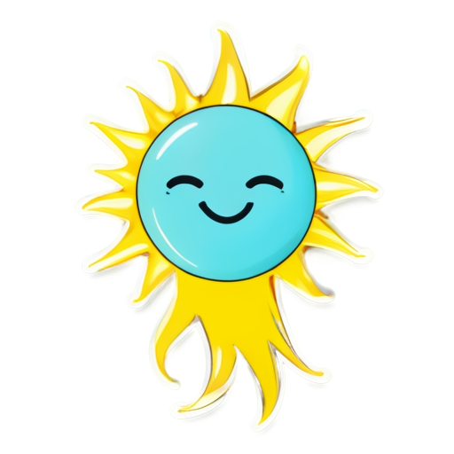 Life is good and filled with joy, the sun is shining. phone - icon | sticker