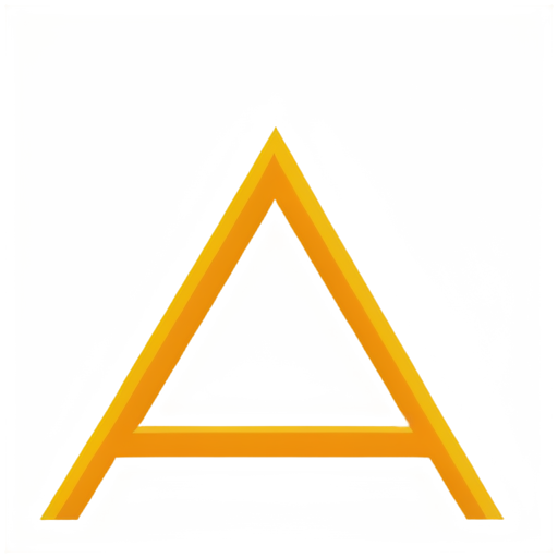 An ocher triangle, inside the triangle there is less red, all colors are done in neon, inside there is the inscription SEL - icon | sticker