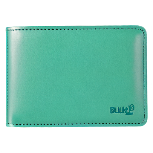 make this word " buxie" like a wallet with Persian green color - icon | sticker