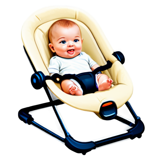 baby bouncers icon light beige no background - icon | sticker