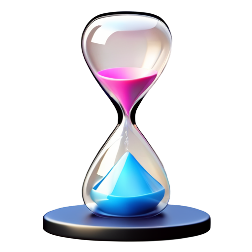 Icon idea: An hourglass or a clock icon - icon | sticker