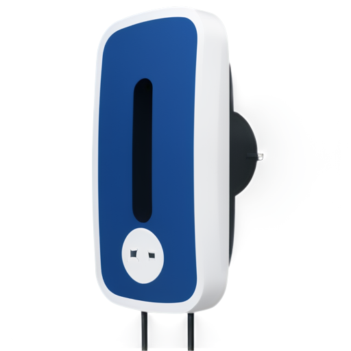 wall box Charging station electro car, realistic, blue, white, symple - icon | sticker