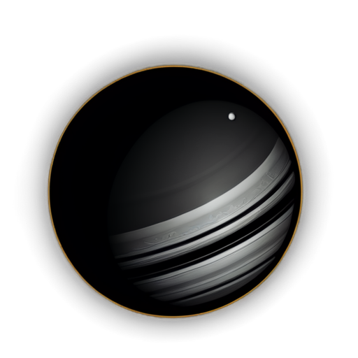 solar planetary system black and white - icon | sticker