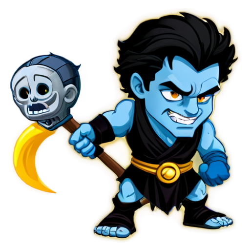 Hades from the cartoon Hercules - icon | sticker