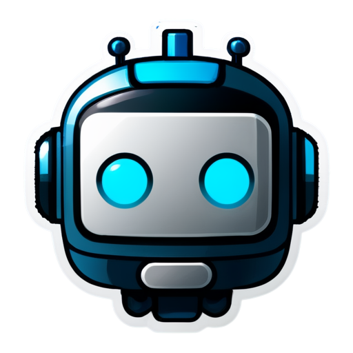 a flat icon for ai, chatgpt or chatbot chat bot is a feature in app - icon | sticker