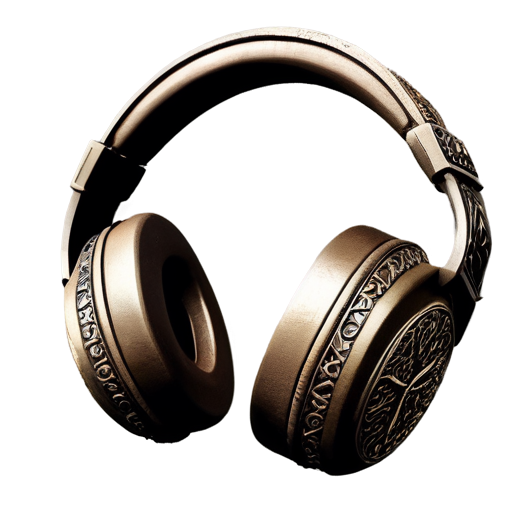 medieval headphones - icon | sticker