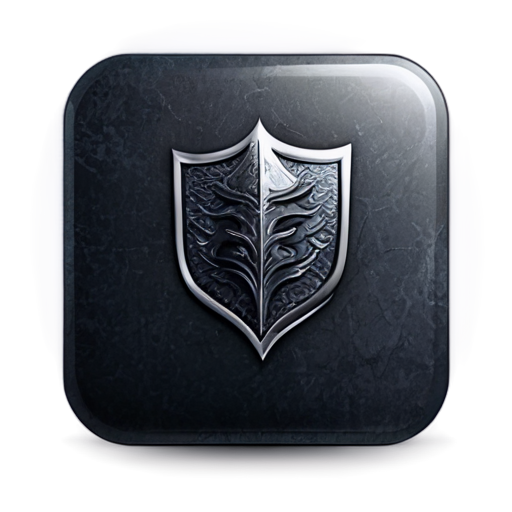 Knight square button icon - icon | sticker