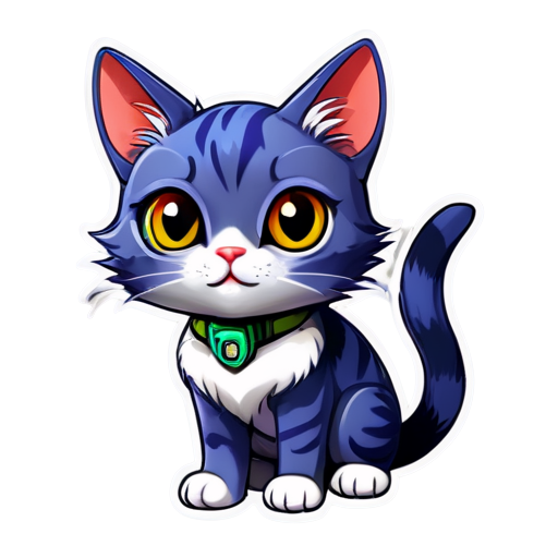 cat scifi colorful - icon | sticker