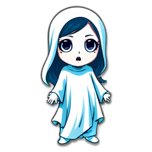 woman ghost horror. - icon | sticker