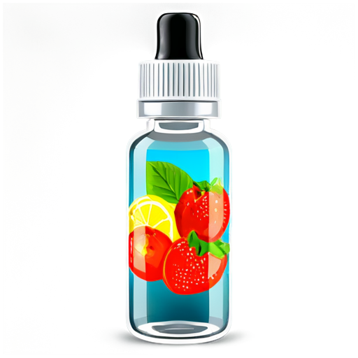 fruits vape e-liquids bottle - icon | sticker