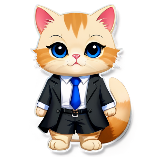 lawyer cat - icon | sticker