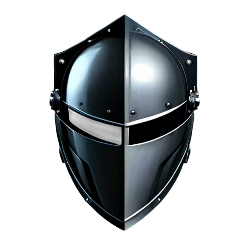 Shield and helmet outline icon - icon | sticker