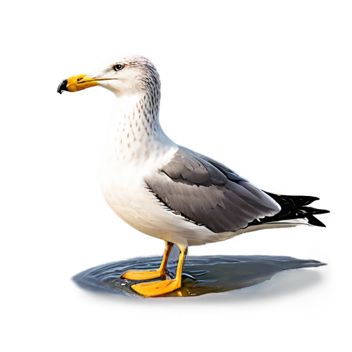 seagul with much water and locks very disgusting - icon | sticker