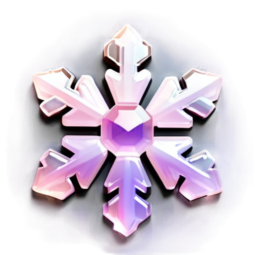 purple snowflake - icon | sticker