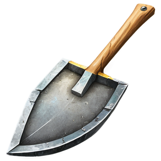 artistic art style mining pickaxe - icon | sticker