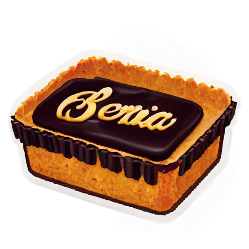 logo for a confectioner. The picture shows a bento cake. Below is the signature "Karisha cookie" - icon | sticker