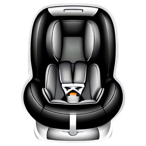 baby car seat icon grey no background - icon | sticker