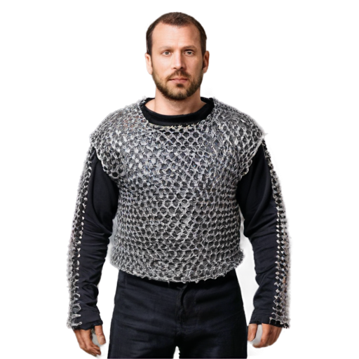 Simple poor medieval chainmail shirt - icon | sticker