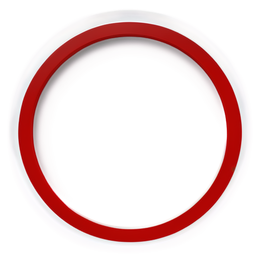 red border within white circle that contains a report - icon | sticker