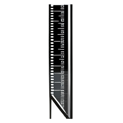 Measure tape vector black line - icon | sticker