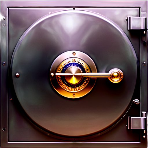 bank vault round safe - icon | sticker