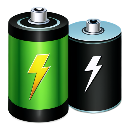 green battery icon, transparent background - icon | sticker