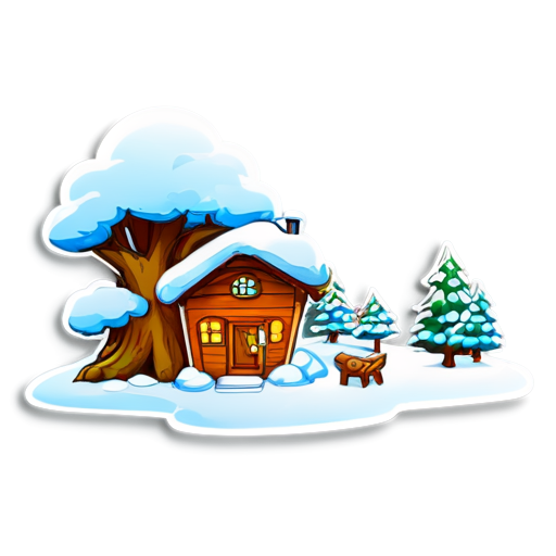 snow land - icon | sticker