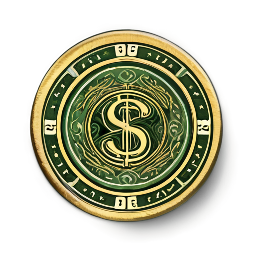 medieval Cash icon circle around it - icon | sticker