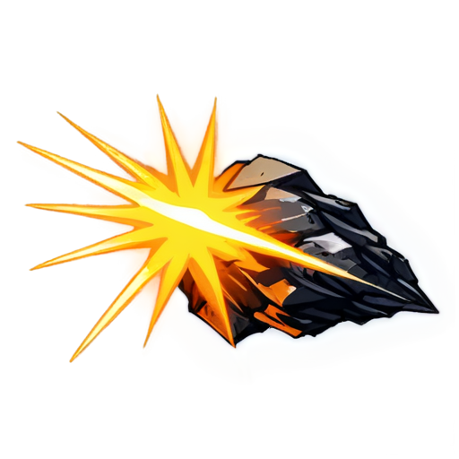 medieval meteor icon - icon | sticker