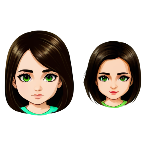 Armenian girl with green eyes - icon | sticker