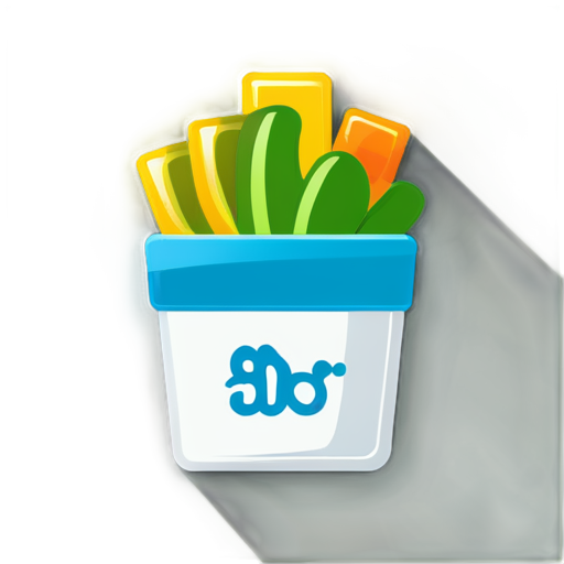 Create an icon for "Bibo Assistant AI" an app that simplifies daily life using AI. The icon should symbolize convenience and assistance, representing tasks like grocery ordering and reminders. Use modern colors and a minimalistic design for a friendly look - icon | sticker