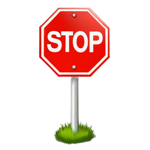 stop sign - icon | sticker