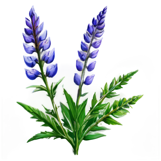 medieval vetch, paint style - icon | sticker