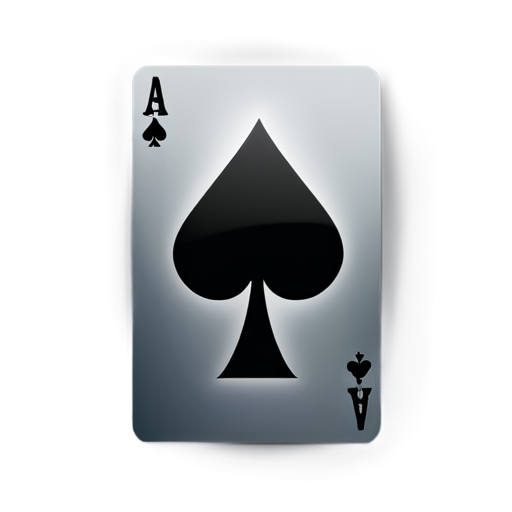 a card, six of spades, like a playing card, visible forms and numbers - icon | sticker