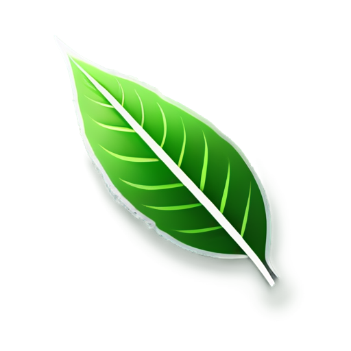 Design an icon for a to-do list app called 'ToDoLeaf'. The icon should feature a single leaf with checkboxes and lines on it, resembling a notepad. The leaf should be stylized in a modern and minimalist way, with clean lines and simple shapes. The checkboxes should be small and neatly aligned on the leaf, indicating tasks to be completed. The lines on the leaf should resemble those of a notepad, suggesting that it's a tool for organizing tasks and notes. The overall design should be eye-catching and easily recognizable, even at smaller sizes. - icon | sticker